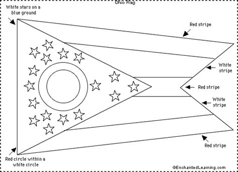 Ohio Flag Printout - EnchantedLearning.com