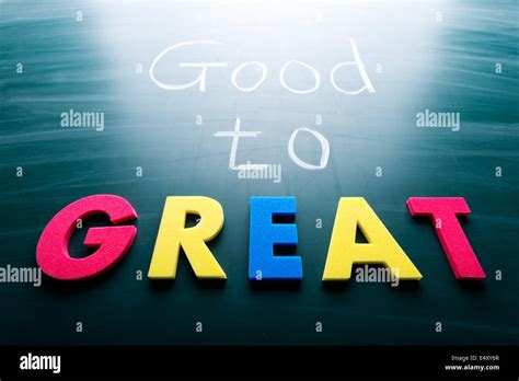 Good to great Stock Photo - Alamy