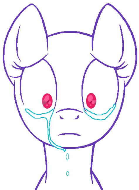 Pixilart - MLP Crying Base by BoxGod