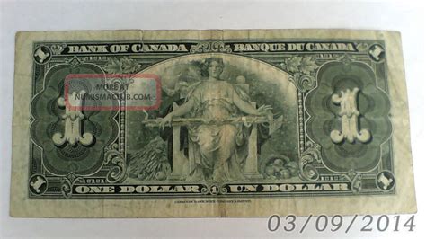 1937 Canadian Dollar Bill Low Sn.