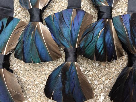 The Westchester - Handmade - Mallard Duck Feather Iridescent Bow Tie - Game Ties