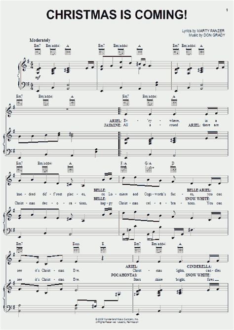 Christmas Is Coming! Piano Sheet Music | OnlinePianist