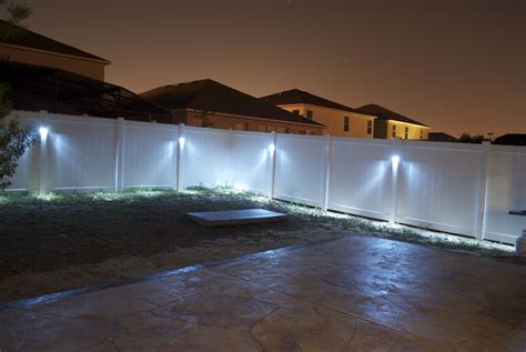 Vinyl Fence Lighting Lilianduval for proportions 3872 X 2592 | Patio fence, Backyard fence ...