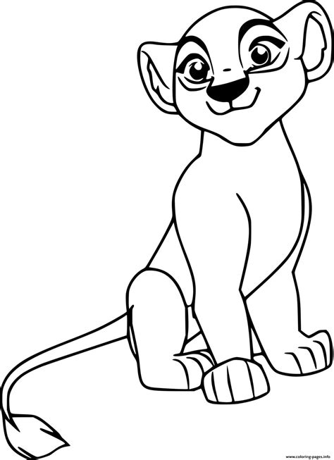 Kiara From Lion Guard Coloring page Printable