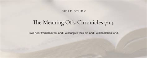 What Does 2 Chronicles 7:14 [Really] Mean? | Commentary, Context & Explanation | Lord's Guidance