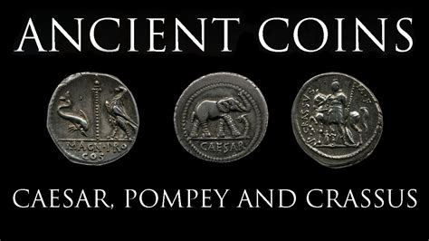 Ancient Coins: Julius Caesar, Pompey and Crassus - YouTube