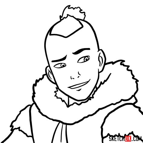 How to Draw Sokka's Face Step-by-Step | Avatar Drawing Guide