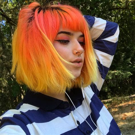 Xoe 🔹 Arabella on Instagram: “I am jus obsessed with da yellow I apologize” Hair Color Pastel ...