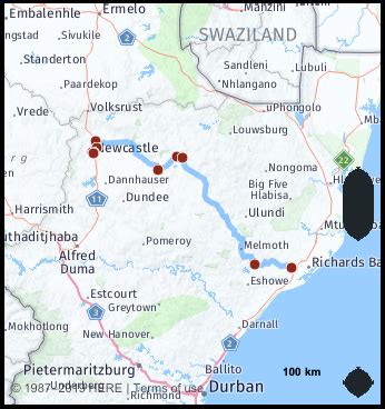 Newcastle South Africa Map - San Antonio Map