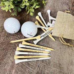 Custom Golf Tees Personalized Golf Tees Engraved Golf Gift for Men Fathers Day Gift Dad Golf ...