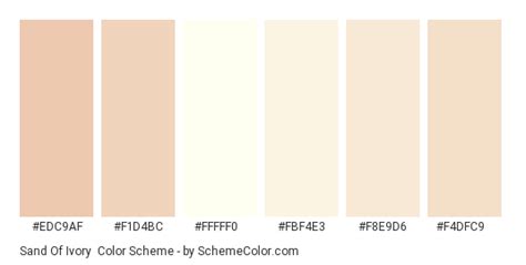 Sand Of Ivory Color Scheme » White » SchemeColor.com