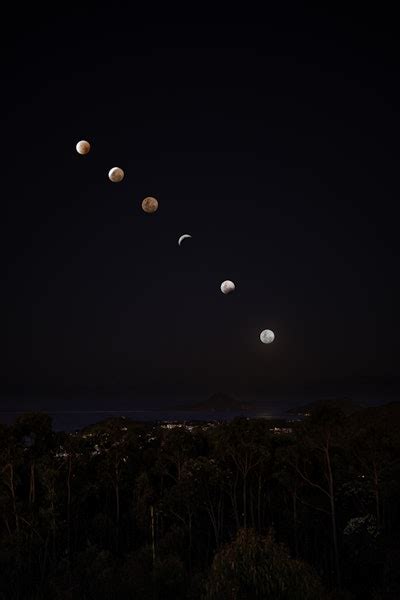 2022 Lunar eclipse Port Stephens Images