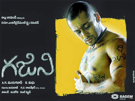 Ghajini Telugu Movie Firstlook Posters Wallpapers in HD - Actor Surya Masss Movie First look ...