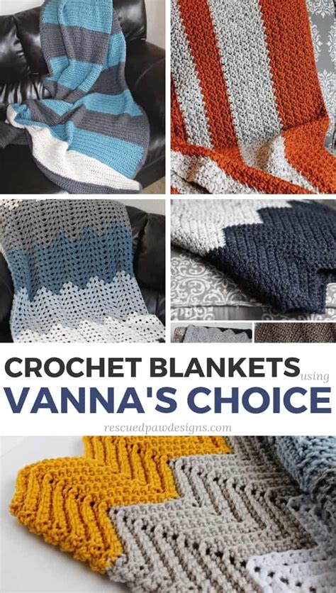 5 Blanket Crochet Patterns Using Vanna's Choice Yarn | Crochet afghan ...