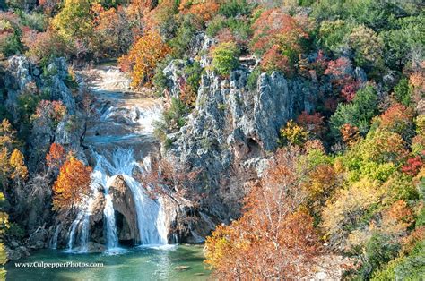 Turner Falls located in the Arbuckle Mountains of southern Oklahoma ...