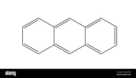 Chemical Structure of Anthracene, Anatomy Of Anthracene, Molecular structure of Anthracene ...