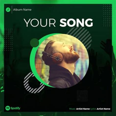 Free Spotify Album Cover PSD Template | Free Download | FreePSDFlyer