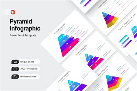 Pyramid Infographic PowerPoint Template, Presentation Templates - Envato Elements