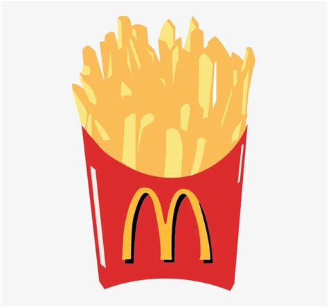 Fries - Mcdonalds Fries Clipart - 459x689 PNG Download - PNGkit