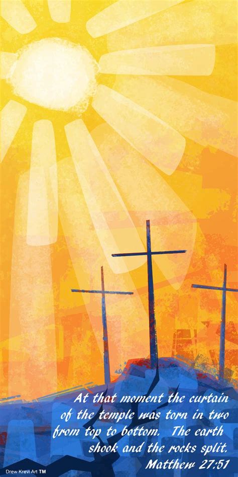 Three Crosses of Golgotha, Easter Banner, Easter Cross, Sunset Over ...