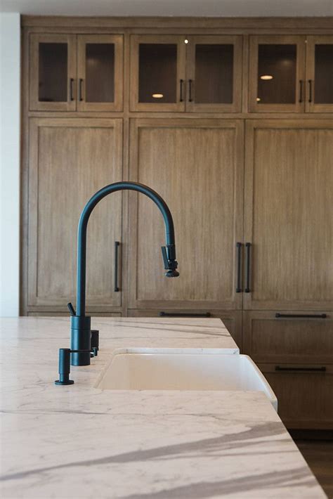 Matte Black Kitchen Faucet Matte Black Kitchen Faucet with farmhouse ...