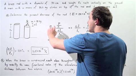 Compressive Stress Example - YouTube