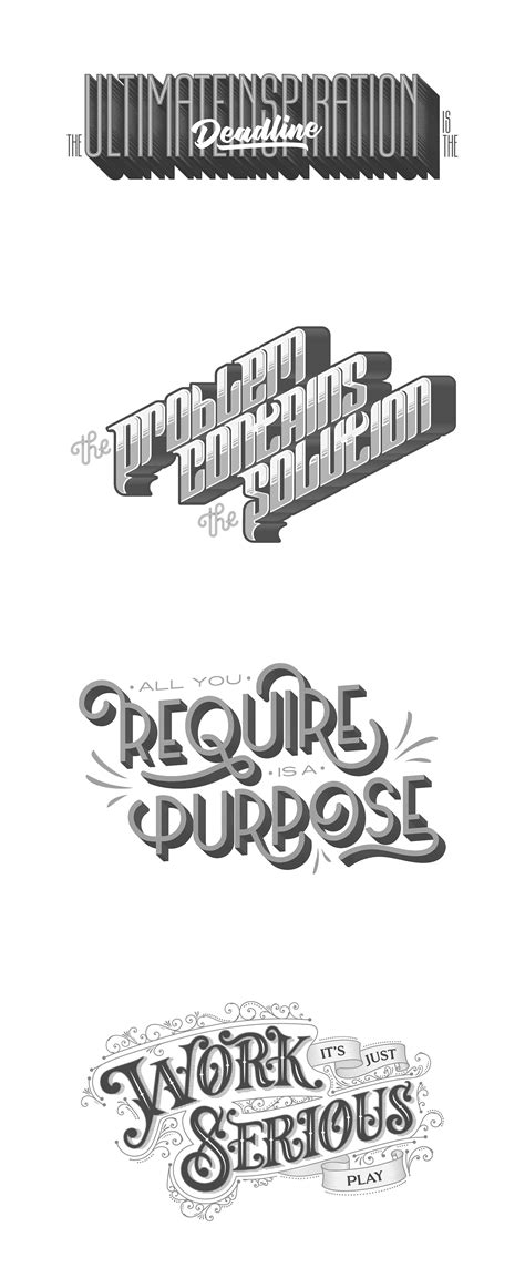 Lettering quotes - Collection :: Behance