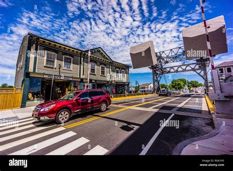 Mystic River Bascule Bridge Mystic, Connecticut, USA Stock Photo - Alamy