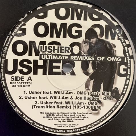 Usher - OMG (Remixes) (12'') - FATMAN RECORDS