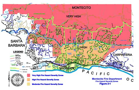 Montecito Evacuation Map