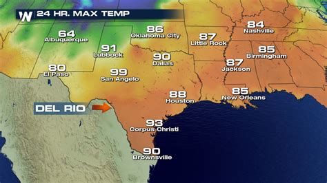 Texas Weather Map Temps | Printable Maps