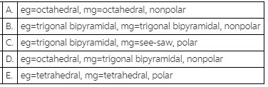 [SOLVED] Determine the electron geometry, molecular geometry | Course Eagle