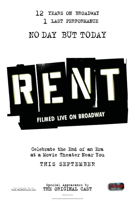 Rent: Filmed Live on Broadway : Extra Large Movie Poster Image - IMP Awards