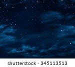 Night Sky With Moon And Stars Free Stock Photo - Public Domain Pictures