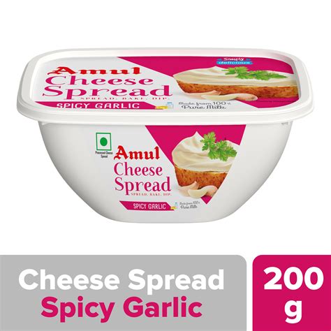 Amul Cheese Spread Spicy Garlic | Amul - The Taste Of India :: Amul - The Taste of India