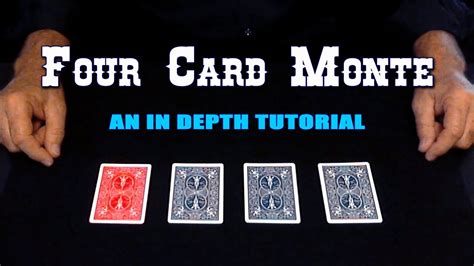 4 Card Monte (Red Black & Blue) ~ An In Depth Tutorial - YouTube