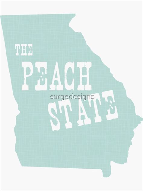 "Georgia State Motto Slogan" Sticker for Sale by surgedesigns | Redbubble