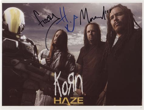 Korn (Band) SIGNED 8" x 10" Photo + Certificate Of Authentication 100% Genuine