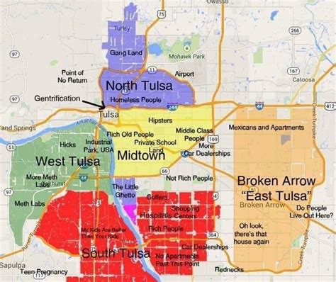 Annotated Tulsa Map : r/tulsa