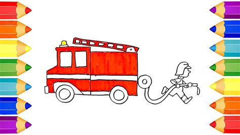 Fire Truck Drawing For Kids at PaintingValley.com | Explore collection ...