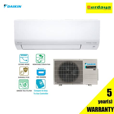 DAIKIN FTKF25AV1MF 1.0HP FTKF SERIES R32 INVERTER SMART CONTROL AIR CONDITIONER | Berdaya