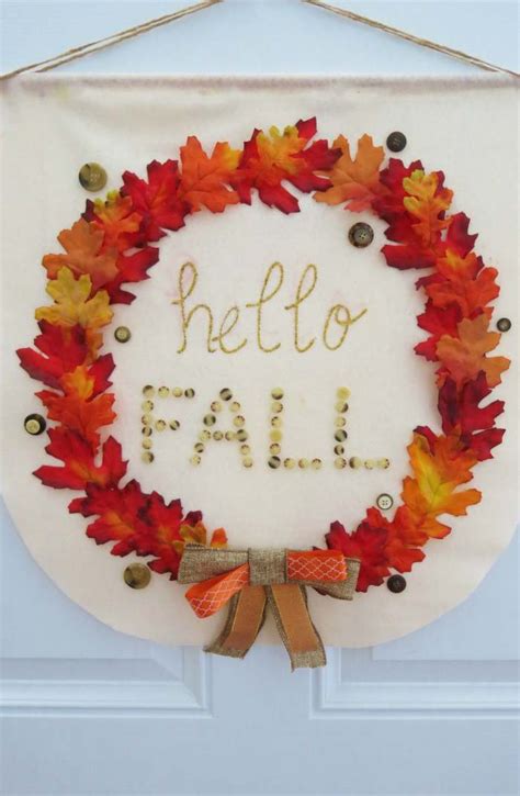 DIY Craft Tutorial: How to Make an Easy No-Sew Fall Banner - FeltMagnet