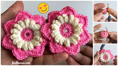 LINDÍSIMAS FLORES A CROCHET PASO A PASO - CURSOS GRATUITOS