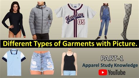 Different Types of Garments with Picture |Clothes Names - YouTube