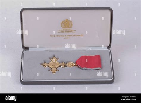 Order of the British Empire OBE Honours award emblem medal and ribbon ...