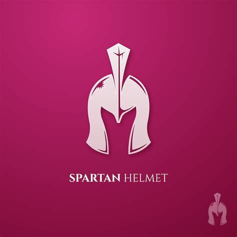 Free Vector | Spartan helmet logo design template