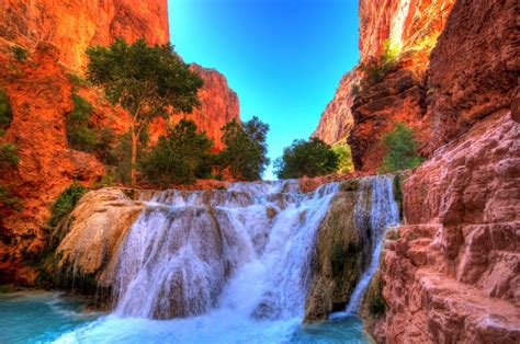 4K, 5K, Beaver Falls Arizona, USA, Parks, Waterfalls, Grand Canyon Park ...