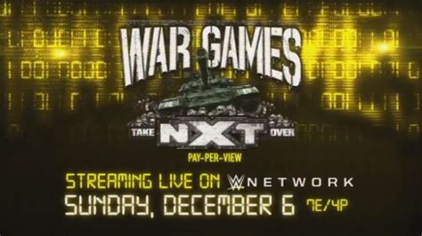 WWE NXT TakeOver: War Games Final Card - eWrestlingNews.com