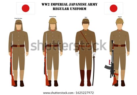 Imperial Japanese Army Regular Uniform Vector Stock Vector (Royalty Free) 1625227972 | Shutterstock