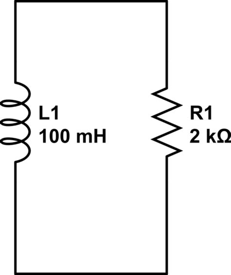 Voltage and current calculations, Resistor and inductor in parallel ...